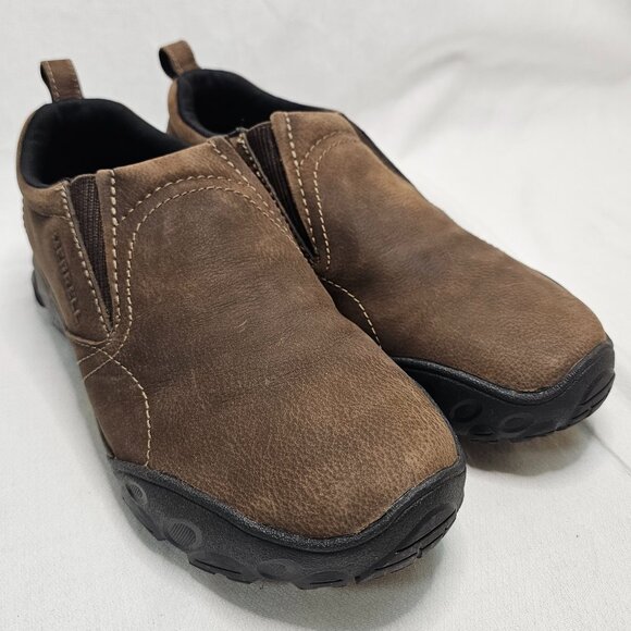 Merrell Olmec Deepwood Leather Cushioned Slip-On Brown Shoes Men’s Size 9 main image 5